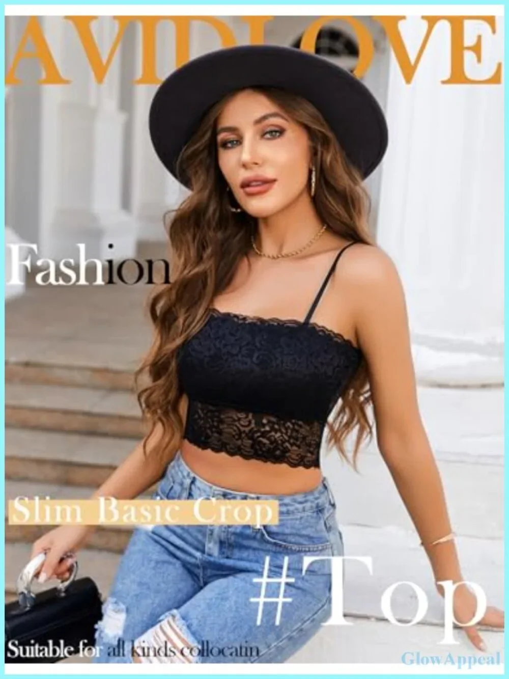 Lace Spaghetti Strap Tank Top Tube Slim Basic Camisole Bralette Women